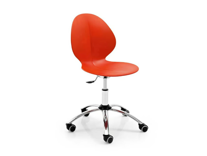 BASIL - Office chair with castors with 5-Spoke base _ Calligaris