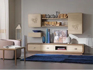 AMARCORD DAY - Sectional wooden storage wall _ Cantiero