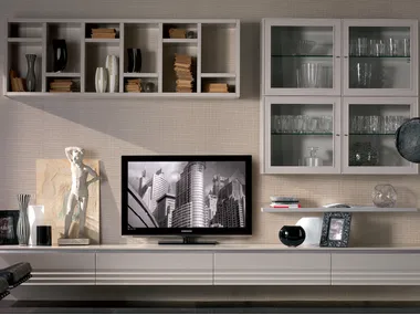 ELETTRA DAY - Sectional solid wood storage wall _ Cantiero