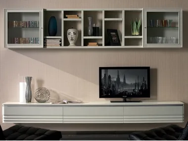 ELETTRA DAY - Sectional solid wood storage wall _ Cantiero