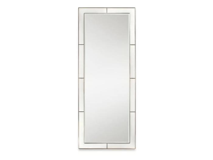 AMELIA - Rectangular leather mirror _ Cantori