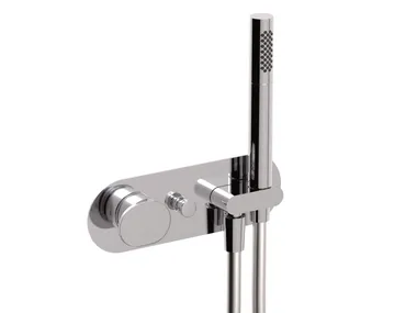 ILTONDO 0-ITD5704EST-CR - Single handle brass shower mixer with hand shower _ Carimali