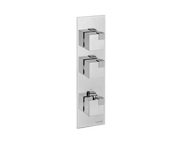 OCUBE 0-OCB4201EST-CR - Recessed thermostatic shower mixer with plate _ Carimali