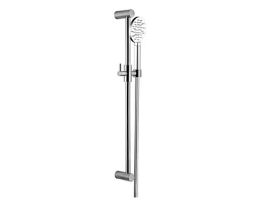 STILO 1.0 - Brass shower wallbar with hand shower and hose _ Carimali