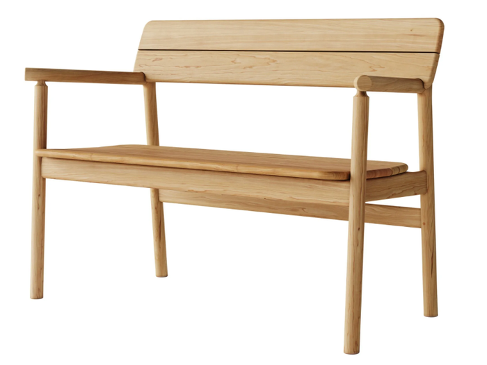 TANSO - Teak garden bench with back _ Case