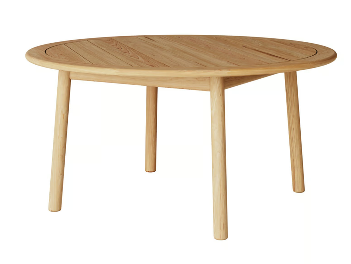 TANSO - Round teak garden table _ Case