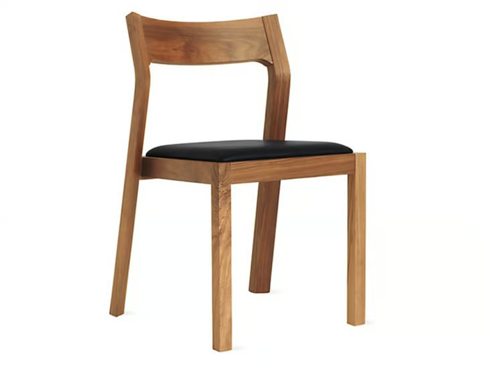 PROFILE - Walnut chair with integrated cushion _ Case