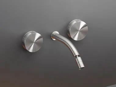 GIOTTO 15 - Wall mounted set of 2 individual taps with adjustable spout _ Ceadesign