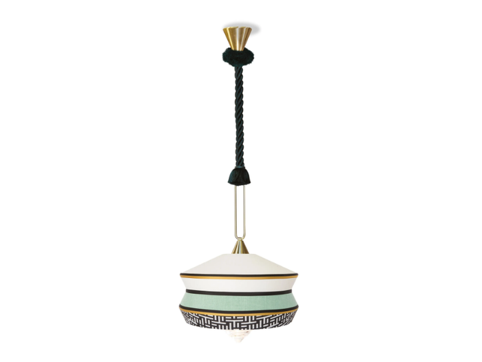 CALYPSO ANTIGUA - LED fabric pendant lamp _ Contardi