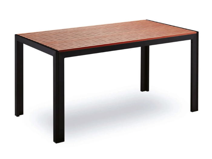 BAVARIA - Rectangular aluminium outdoor table _ Contral