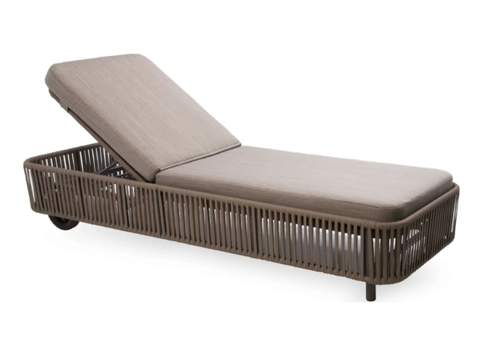 BERGEN - Recliner fabric sun lounger _ Contral