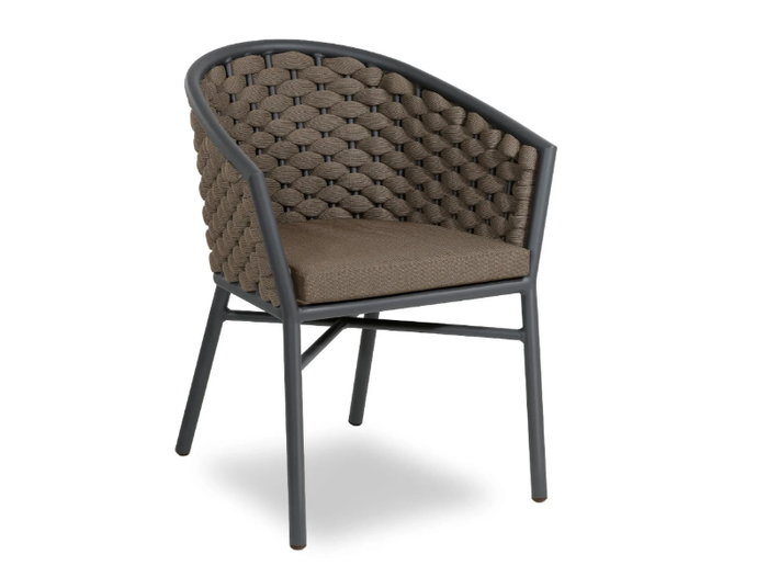 DUB - Aluminium outdoor chair with armrests _ Contral