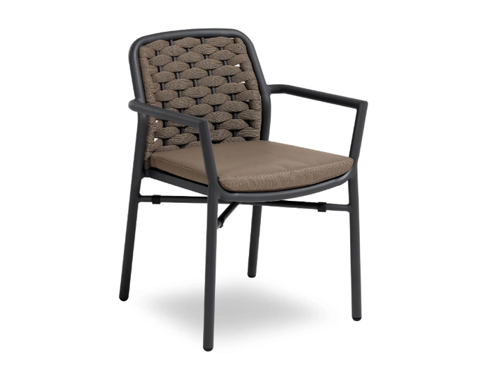 FLORA - Aluminium chair with armrests _ Contral