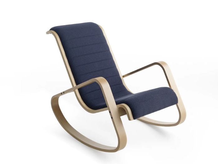 DONDOLO FU - Rocking easy chair with armrests _ Crassevig