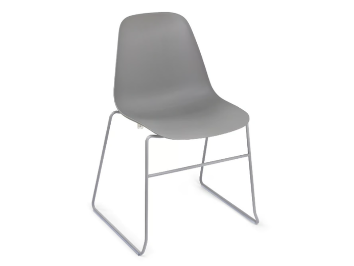 POLA LIGHT R SB - Stackable sled base chair _ Crassevig