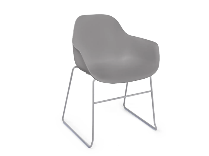 POLA ROUND P SB - Sled base polypropylene chair _ Crassevig