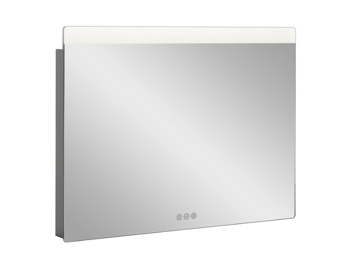 GLIDE II - Wall-mounted rectangular mirror with integrated lighting _ Crosswater