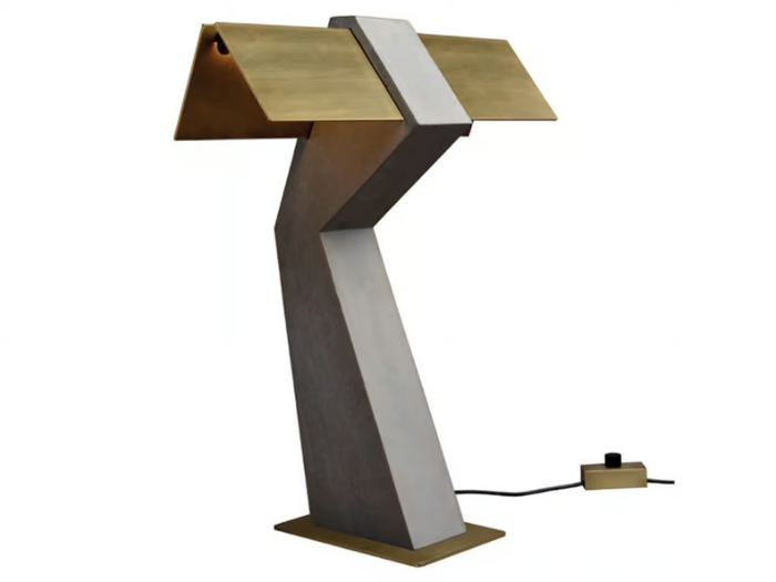 TAU - LED steel and concrete table lamp _ DCWéditions