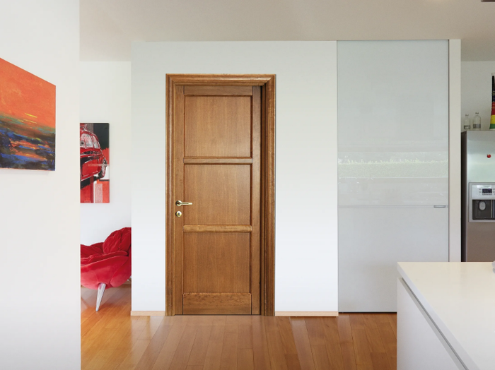 BALDI - Hinged solid wood door _ DIERRE