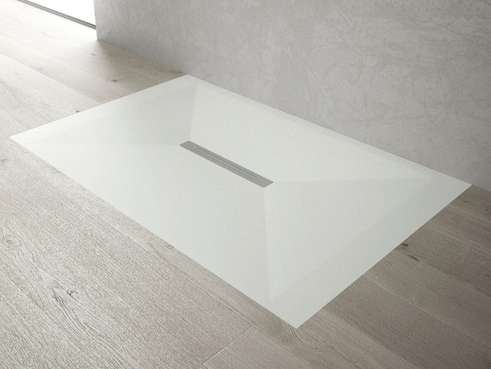 KRUS - Flush fitting rectangular Technogel® shower tray _ DISENIA