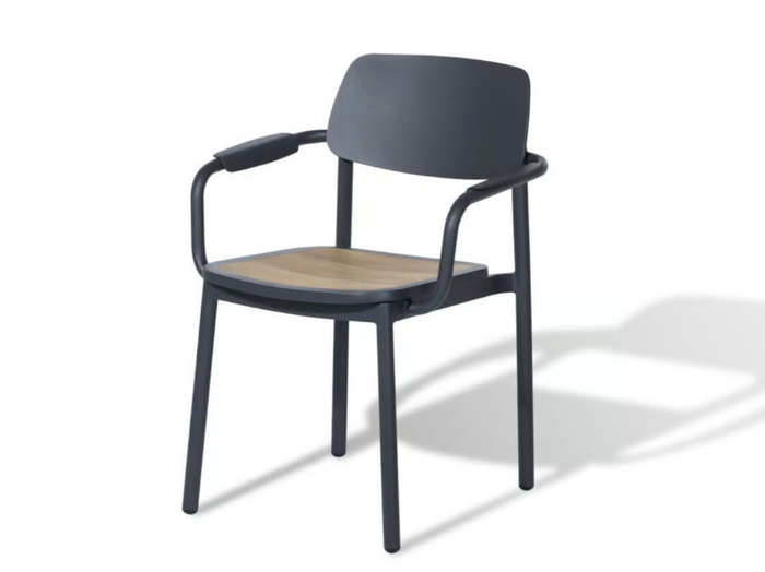 NOA - Stackable garden chair with armrests _ DRIGANI