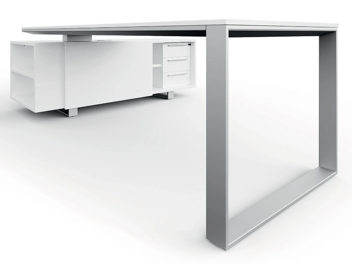 PLANETA - Sectional metal and glass office desk _ DVO