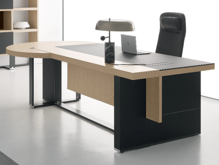 VIGO - Sectional rectangular melamine office desk _ DVO