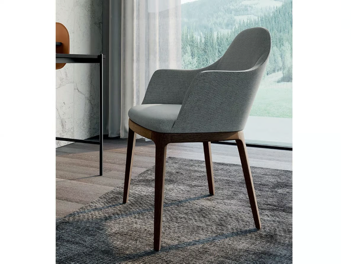 GULP - Fabric chair with armrests _ Dall'Agnese