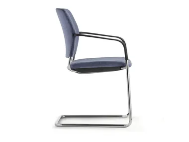 CAY - Cantilever chair, stackable, with armrests _ Dauphin