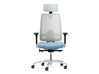 INDEED MESH - Swivel height-adjustable mesh office chair with headrest _ Dauphin