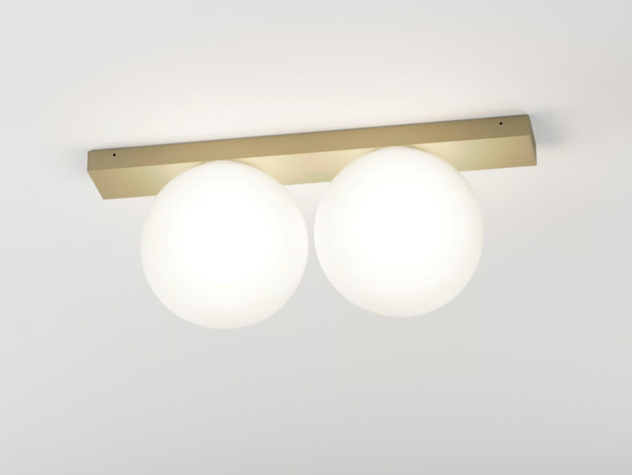 OONO ON 2 - LED metal and glass ceiling lamp _ Deltalight