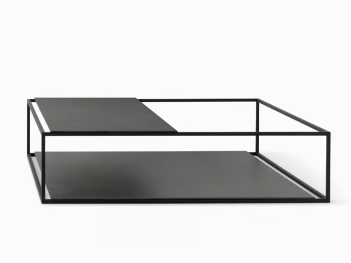 HELSINKI 15 - Rectangular steel garden side table _ Desalto