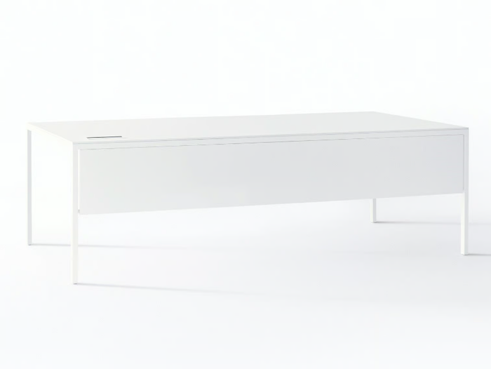 HELSINKI - Rectangular steel office desk with drawers _ Desalto