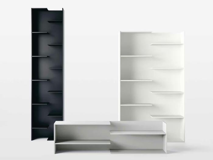 STEP - Open composite wood bookcase _ Desalto