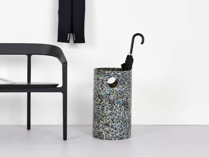 CONFETTI - Floorstanding recycled plastic umbrella stand _ DesignByThem