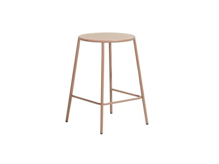 PIPER - Stainless steel stool with footrest _ DesignByThem