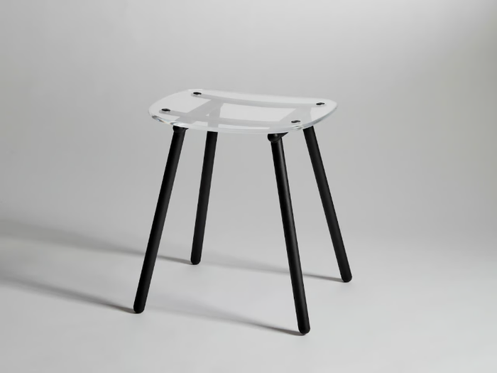 FENSTER - Low acrylic stool _ DesignByThem