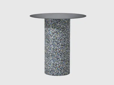 CONFETTI - Round metal high table _ DesignByThem