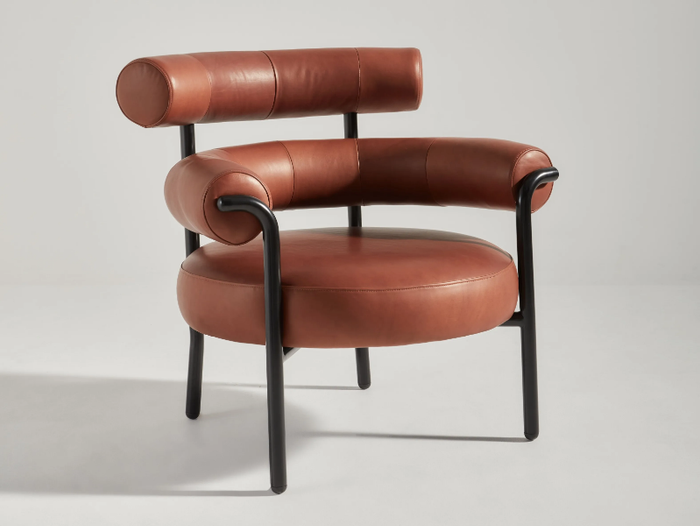 OLIO - Leather armchair with armrests _ DesignByThem