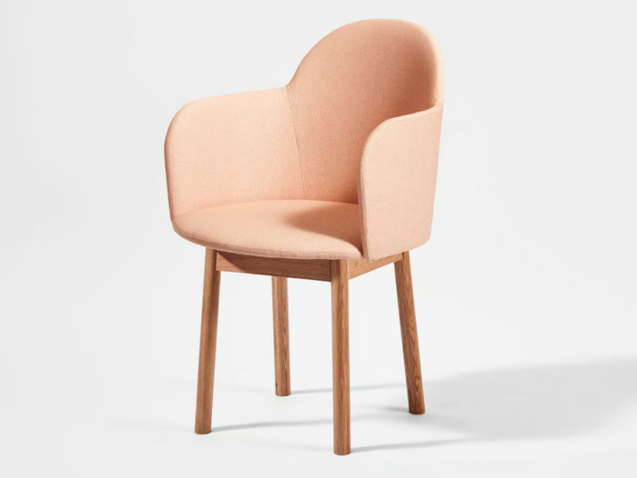 POTATO - Upholstered fabric chair with armrests _ DesignByThem