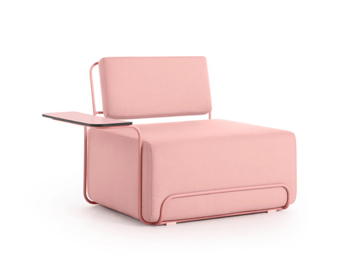 LILLY - Fabric armchair with armrests _ Diabla