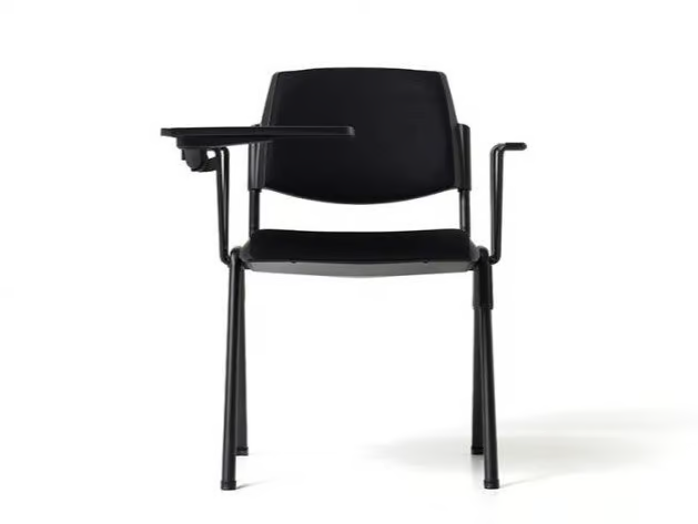 NEW BONN - Fabric training chair with writing tablet _ Diemme