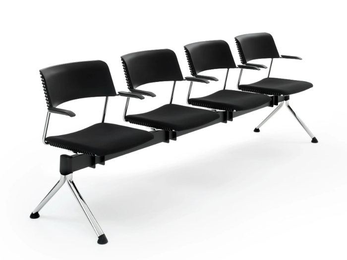 CALA PLUS - Polypropylene beam seating with armrests _ Diemmebi