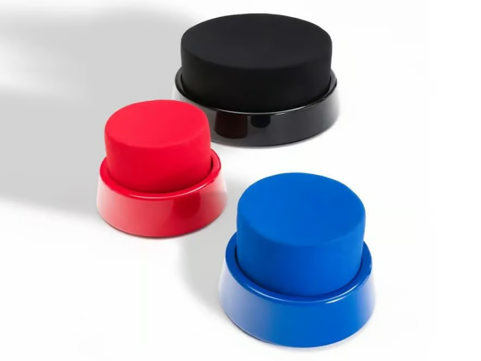 ARCAD3 - Round polyurethane and fabric pouf _ Driade