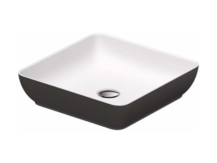 SIVIDA - Square countertop composite material washbasin _ Duravit