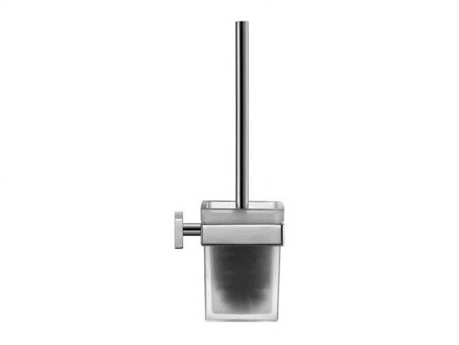 KARREE - Wall-mounted glass toilet brush _ Duravit