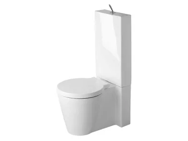 STARCK 1 - Close coupled ceramic toilet _ Duravit