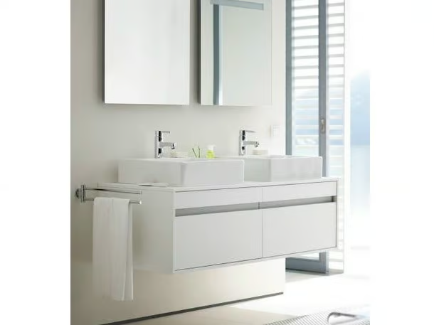 KETHO - Wall-mounted vanity unit with drawers _ Duravit