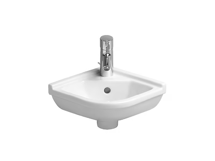 STARCK 3 - Corner ceramic handrinse basin _ Duravit