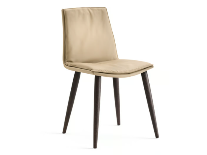 LARA - Upholstered leather chair _ EFORMA